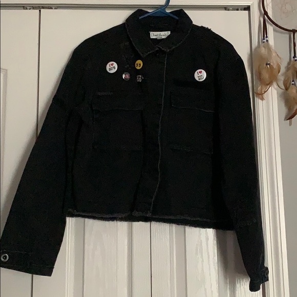 unknown Jackets & Blazers - Rock/punk inspired crop denim jacket